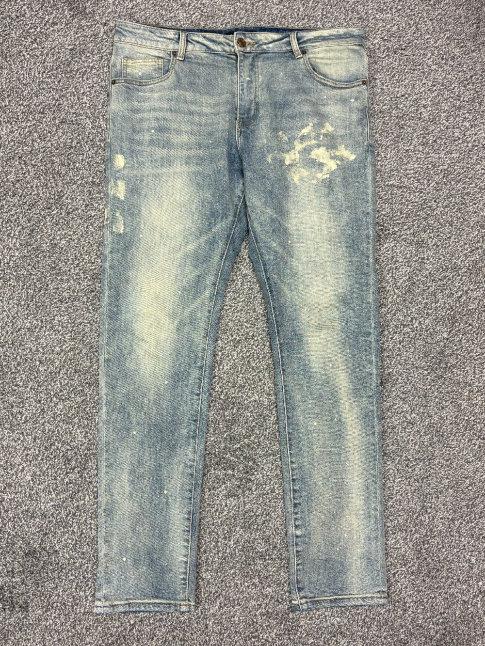 Richie Le Collection 122 Painters Wash Denim Jeans, Size 34